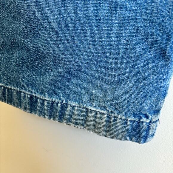 Women’s 90s Y2K Medium Wash Baggy Straight-Leg Jeans Elastic Waistband Size 38 - Picture 6 of 11